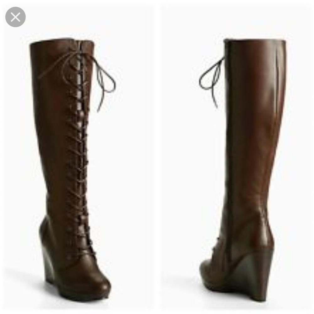 Wide Calf Torrid lace up boots